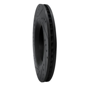 Jeep Wrangler Brake Rotor (1) - Front Right - R1 Concepts - Drilled & Slotted - Black - `12-`18 Jeep Wrangler Brake Rotor (1) - Front Right - R1 Concepts - Drilled & Slotted - Black - `12-`18